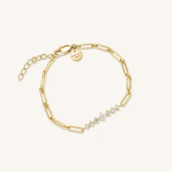 Rosefield Bar Bracelet with Stones