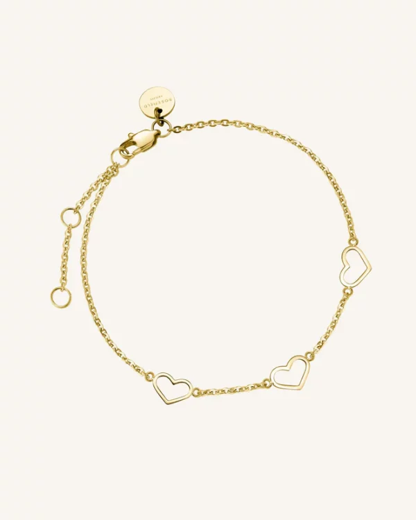 Rosefield Triple Heart Bracelet