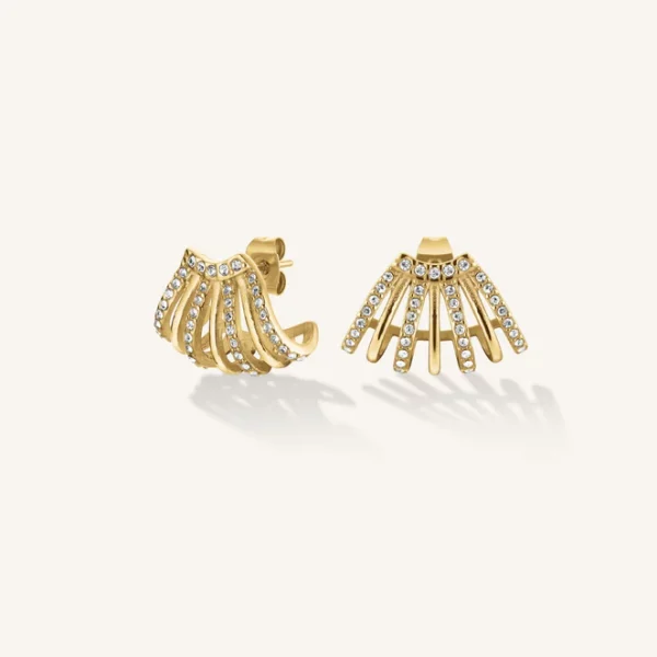 Rosefield Caged Crystal Earrings