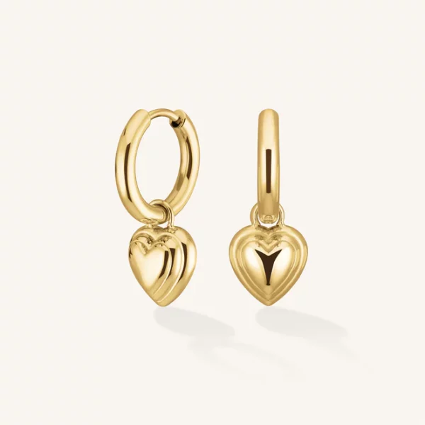 Rosefield Heart Pendant Earrings