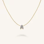 Rosefield Crystal Letter Necklace