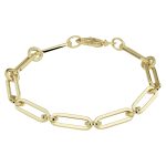 JeBow Jewels Armband Paperclip Vierkante Buis