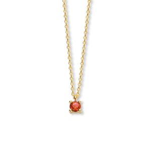 JeBow Jewels Collier Met Geboortesteen Rood