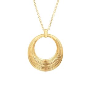 JeBow Jewels Geelgouden Collier Met Hanger