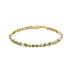 JeBow Jewels Tennisarmband Smaragd