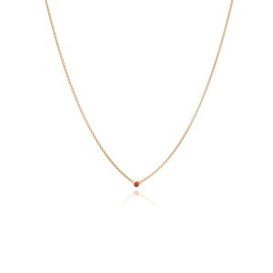 MSC024RO Collier Button Robijn