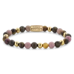 Rebel & Rose Armband Winter Glow - Yellowgold ionplated 6mm