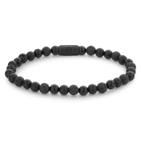 Rebel & Rose Armband Black Rocks - All-Black
