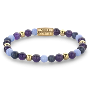 Rebel & Rose Armband Are Violets Blue? gold-coloured 6mm