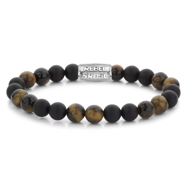Rebel & Rose Armband Matt Tiger Lily Twist