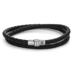 Rebel & Rose Armband Full Metal Double Round Black