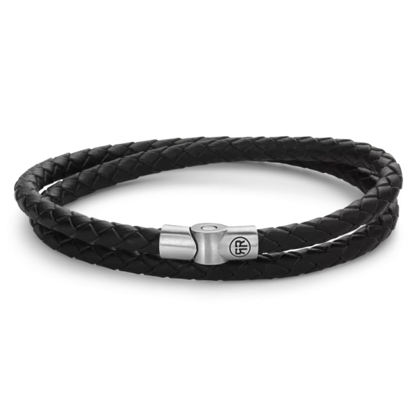 Rebel & Rose Armband Full Metal Double Round Black