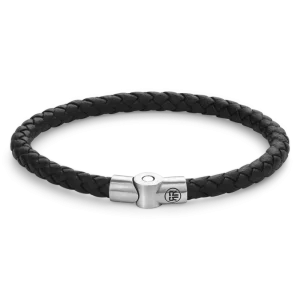Rebel & Rose Armband Full Metal Single Round Black