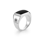 Rebel & Rose  Ring Square Onyx Lowneck