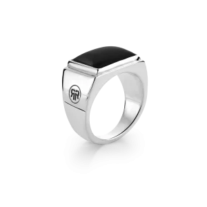 Rebel & Rose  Ring Square Onyx Lowneck