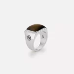 Rebel & Rose Ring Square Tiger Lowneck