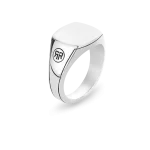 Rebel & Rose Ring Square Silver Shine