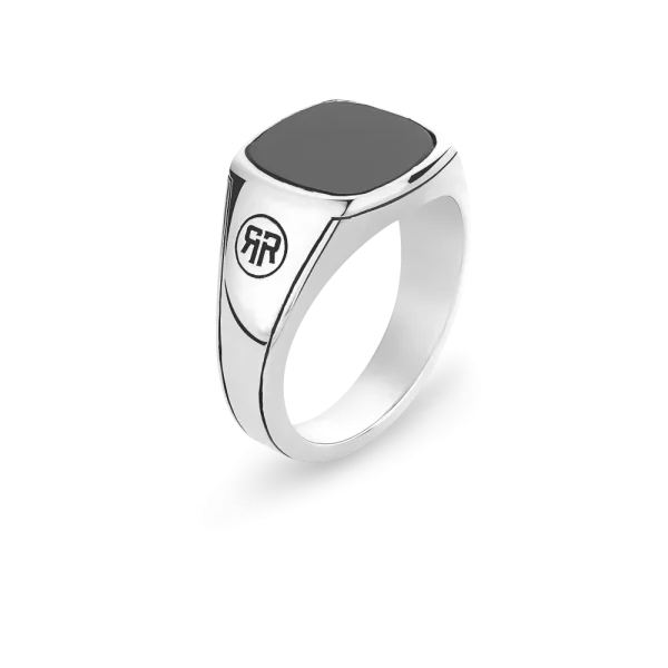 Rebel & Rose Ring Square Onyx