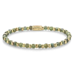 Rebel & Rose Armband Mix Glass Rocks Secret Garden Yellowgold