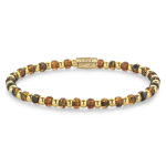 Rebel & Rose Armband Mix Glass Rocks Tiger Yellowgold