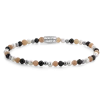 Rebel & Rose Armband Black Glam Rocks Party Silver