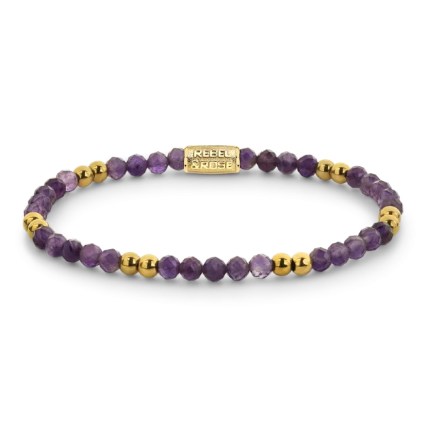 Rebel & Rose Armband Purple & Yellowgold Glam Rocks