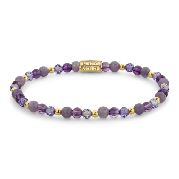 Rebel & Rose Armband Purple Glam Rocks Party