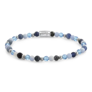 Rebel & Rose Armband Winter Blues Glam Rocks Silver