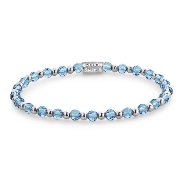 Rebel & Rose Armband Mix Winter Blues Glam Rocks Silver