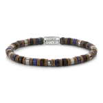 Rebel & Rose Armband Slices - Mixed Blue 6mm