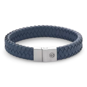 Rebel & Rose Armband Full Metal Premium 12mm Blue