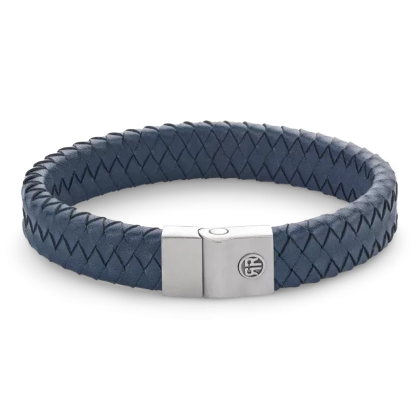 Rebel & Rose Armband Full Metal Premium 12mm Blue