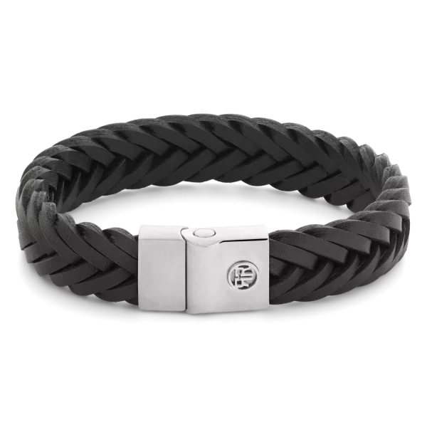 Rebel & Rose Armband Full Metal Premium Braided 12mm Black