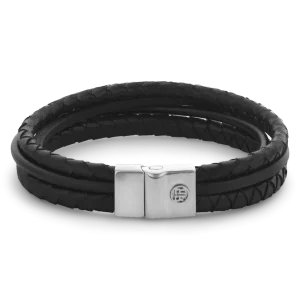 Rebel & Rose Armband Full Metal Premium Combo 12mm Black