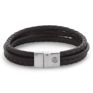 Rebel & Rose Armband Full Metal Premium Combo 12mm Brown