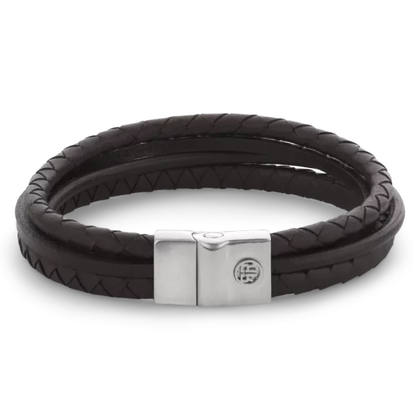 Rebel & Rose Armband Full Metal Premium Combo 12mm Brown