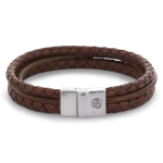 Rebel & Rose Armband Full Metal Premium Combo 12mm Cognac