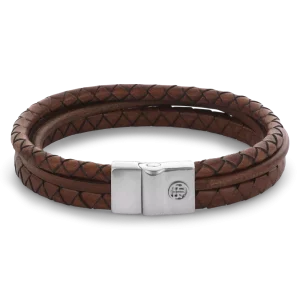 Rebel & Rose Armband Full Metal Premium Combo 12mm Cognac