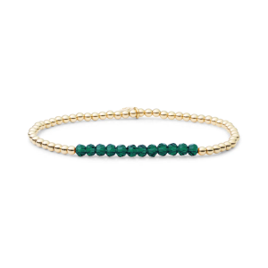 Sparkling Petrol Green Quartz Universe armband