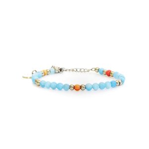 Caviar Collection armband Carme Blue x Silver