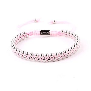 Caviar Collection armband Starry Night Pink x White Gold