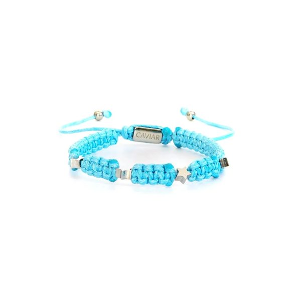 Caviar Collection armband Star Blue x White Gold