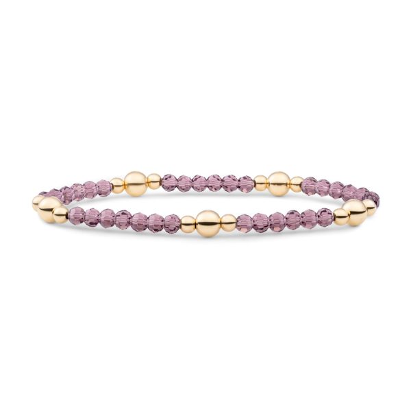 Sparkling Jewels Aubergine Quartz Bold Mix Armband