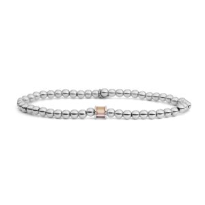 Sparkling Jewels Baguette Cylinder Armband Purple Hues CZ