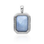 Sparkling Jewels Baguette pendant - Blue Lace Agate