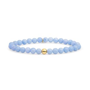 Sparkling Jewels Blue Lace Agate Saturn large armband