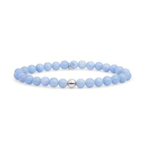 Sparkling Jewels Blue Lace Agate Saturn large armband