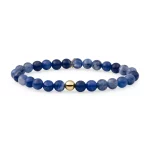 Sparkling Jewels Bracelet | Sodalite Saturn large - Gold 6mm
