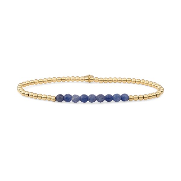 Sparkling Jewels Bracelet | Sodalite Universe - Gold 3mm