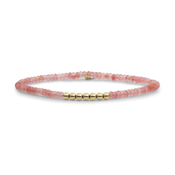 Sparkling Jewels Cherry Quartz Reverse Universe armband